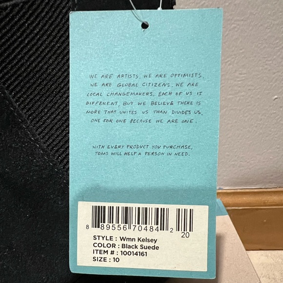 TOMS Kelsey Wedge Booties in Suede - Size 10 - Picture 2 of 2